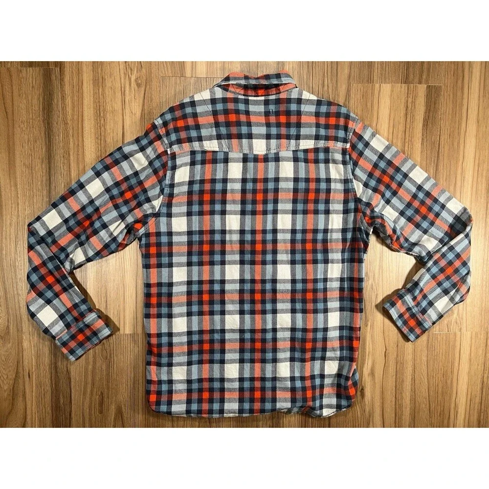 The North Face Plaid Flannel Blue Red Button Up Casual Men’s Size Large